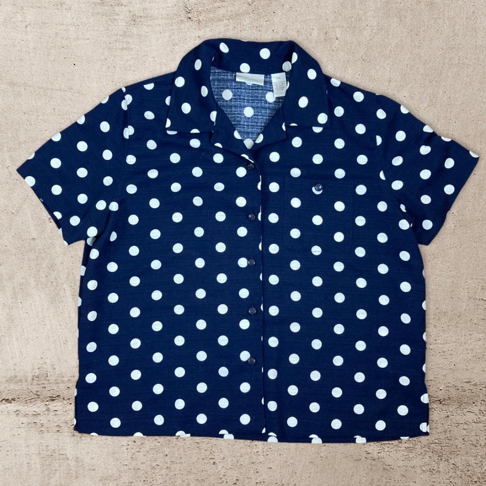 Drapers & Damon's Petites Polka Dot Blouse - PXL